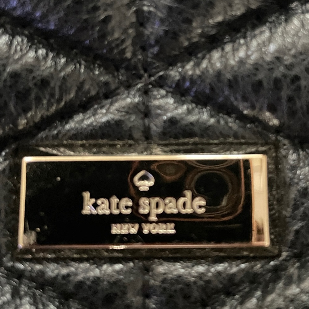 Kate Spade ♠️ black quilted purse - Picture 6 of 13